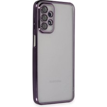 Durukar®  Samsung Galaxy A23 4g Kılıf  Lensli Silikon - Mor