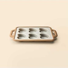 Empressco Gri Silikon Muffin Kabı, 34X20 Cm, Pratik ve Şık Mutfak Aksesuarı