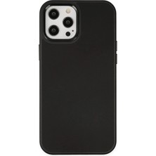 Durukar®  iPhone 12 Pro Max Kılıf Asya Deri Silikon - Siyah