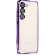 Durukar®  Samsung Galaxy S23 Kılıf  Lensli Silikon - Mor