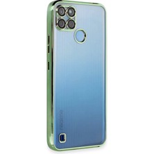 Durukar®  Realme C25Y Kılıf  Lensli Silikon - Yeşil