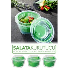 Empressco Vega Plastik Salata Kurutucu 4,40 Lt, Pratik ve Hızlı Kurulumu ile Kullanışlı