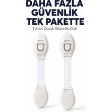 İlkyaz Fashion 2 Adet Güçlü Yapışkanlı Çocuk Güvenlik Kilidi ILKYZHB-RS3455