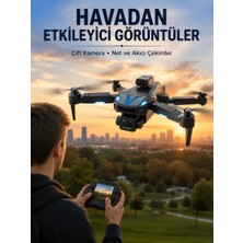 Hobilinka Katlanabilir Çift Kameralı Drone Uzaktan Kumandalı Hava Aracı