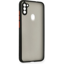 Grandor Samsung Galaxy A11 Kılıf Montreal Silikon Kapak - Siyah