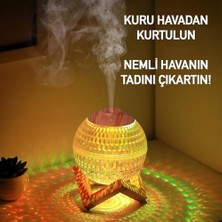 Omrs Store Küre Mini USB Nemlendirici & Gece Lambası – 7 Renk Led, Otomatik Kapanma, 350 ml Kapasiteli Hava Nemlendirme ve Aromaterapi Difüzörü