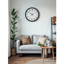 Ankaverse Zentime 36 cm Siyah Dekoratif Duvar Saati