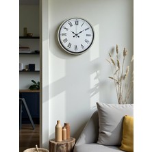 Ankaverse Zentime 36 cm Krem Dekoratif Duvar Saati