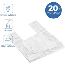 Empressco Yedek Poşet, Sızdırmaz ve Süper Emici, 20 Adet, Konforlu Kullanım