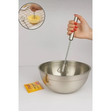 Empressco Paslanmaz Çelik Otomatik Çırpıcı, 30CM, Pratik ve Kullanışlı