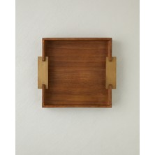 English Home Krina Mdf Dekoratif Tepsi 34X5 cm Kahverengi