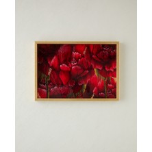 English Home Rose Scent Cam Dekoratif Tepsi 30X42 cm Kırmızı
