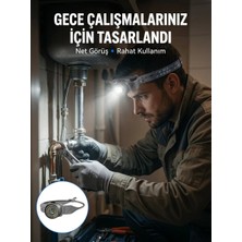 MidasTech Yüksek Parlaklıklı LED Kafa Feneri Gece Çalışmaları Için Yüksek Parlaklıklı Midiastech