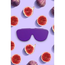 Carry Me Case Mor Katlanabilir Silikon Gözlük Kılıfı Aksesuar Kadın ve Erkekler İçin
