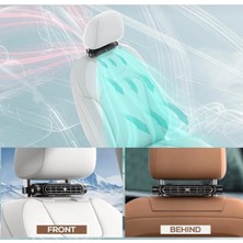 Tekinex USB Şarjlı Bisiklet Gidon Fanı Taşınabilir Mini Soğutucu 3 Kademeli Hız Ayarlı