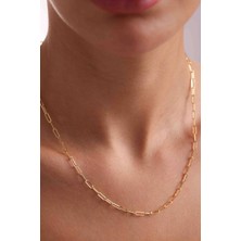 Bayar Gold 14 Ayar Altın Ataç Zincir Kolye 3.7 mm