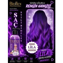 Bioflex Lila Saç Boyası Geçici Renkli Krem Boya 250 ml Amonyaksız