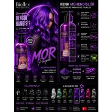 Bioflex Naturel Hair Color Geçici-renkli Amonyaksız Renkli Saç Boyası 250ml(KOKUSUZ) Mor 250 ml