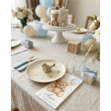 Nehay Shop Doğum Günü Isme Özel Sunum Peçetesi 30*33 cm Garson Katlamalı / 1 Paket 20 Adettir