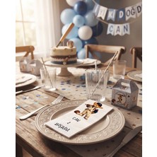 Nehay Shop Doğum Günü Isme Özel Sunum Peçetesi 30*33 cm Garson Katlamalı / 1 Paket 20 Adettir