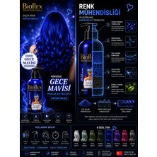Bioflex Gece Mavisi Saç Boyası Geçici Renkli Krem Boya 250 ml Amonyaksız