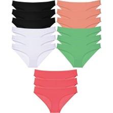 Royaleks 15 Adet Süper Eko Set Likralı Kadın Slip Külot 516