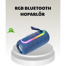 Mercora Tech Mavi Taşınabilir Bluetooth Hoparlör Kompakt Tasarım ve Güçlü Ses