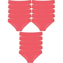 Royaleks 15 Adet Süper Eko Set Likralı Kadın Slip Külot Fuşya