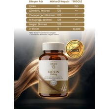 Erbatab Biotin (Çinko Çörekotu Civan Perçemi At Kuyruğu Isırgan Ekstresi) 60 Kapsül