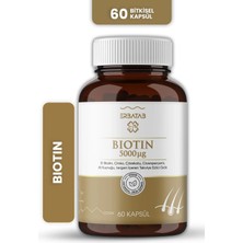 Erbatab Biotin (Çinko Çörekotu Civan Perçemi At Kuyruğu Isırgan Ekstresi) 60 Kapsül