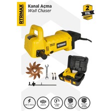 RTRMAX RTM140 Duvar Kanal Açma Makinası 2000 W 25-35 mm Pvc Çantalı