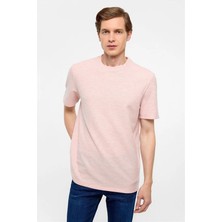 Süvari Koyu Pembe Regular Bisiklet Yaka Tişört
