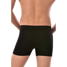 Erkek Siyah 3 Adet Elit Modal Elasthan Boxer  1251