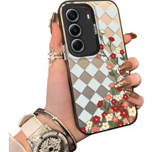 HONTINGA Tecno Camon 40 Pro 5g ile Uyumlu Kılıf Silikon Kenar Sert Arka Kamera Koruyucu Basitlik Anti Düşme Kamera Korumalı Çiçekli Desen Couple Telefon Kılıfı Kadın ve Erkek Için Uygundur K1-1524