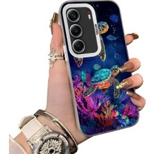 HONTINGA Tecno Camon 40 ile Uyumlu Kılıf Silikon Kenar Sert Arka Kamera Koruyucu Basitlik Anti Düşme Kamera Korumalı Kaplumbağa Desen Couple Telefon Kılıfı Kadın ve Erkek Için Uygundur K1-1519