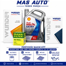 Wunder Peugeot 2008 / Peugeot 3008 / Peugeot 5008 / Peugeot Partner / Citroën C3 C4 C5 / Citroën Berlingo Periyodik Bakım Seti