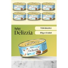 Reflex Plus Delizzia / Kıyılmış Ton Balıklı Yetişkin Kedi Maması 85G x 6 Adet