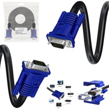 Poke VGA Kablo 3+6 15PIN E/e Filtreli 15MT PK-6869