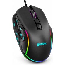 Skygo Rgb Gaming Mouse 12800 Dpi 10 Tuş Makro 1000Hz Siyah X9
