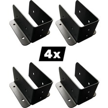 B1 Yapı Pergola Kamelya Bağlantı Aparatı 9 x 4 x 5 cm Mat Siyah (4 ADET)