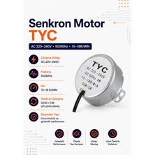 Senkron Motor Tyc Ac 220-240V 50/60Hz 15/18 Rpm