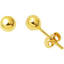 Bilezikci 14 Ayar Altın Top Küpe 5 mm.