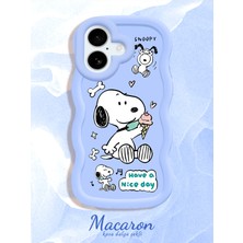 HONTINGA iPhone 17 Uyumlu Kılıf Düşüme Önleyici Basitlik Anti Düşme Kamera Koruyucu Basit Mavi Yumuşak Silikon Couple Telefon Kılıfı Karikatur Desen K9-0269