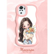 HONTINGA Poco M5S Uyumlu Kılıf Düşüme Önleyici Basitlik Anti Düşme Kamera Koruyucu Basit Pembe Yumuşak Silikon Couple Telefon Kılıfı Kız Desen K9-0270