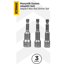 Rtrmax RB510 Manyetik Somon Adaptör Seti 1/4''- 3 Parça