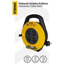 Rtrmax REM3010 Makaralı Uzatma Kablosu El Tipi 3 x 1.0 mm - 10 mt