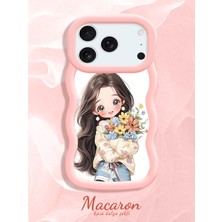 HONTINGA iPhone 17 Pro Max Uyumlu Kılıf Düşüme Önleyici Basitlik Anti Düşme Kamera Koruyucu Basit Pembe Yumuşak Silikon Couple Telefon Kılıfı Kız Desen K9-0270