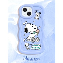 HONTINGA iPhone 15 Plus Uyumlu Kılıf Düşüme Önleyici Basitlik Anti Düşme Kamera Koruyucu Basit Mavi Yumuşak Silikon Couple Telefon Kılıfı Karikatur Desen K9-0269