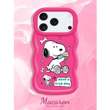 HONTINGA iPhone 17 Pro Max Uyumlu Kılıf Düşüme Önleyici Basitlik Anti Düşme Kamera Koruyucu Basit Kırmızı Yumuşak Silikon Couple Telefon Kılıfı Karikatur Desen K9-0269