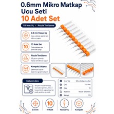 0.6mm Mikro Matkap Ucu Seti - Nozzle Temizleme Ucu 10 Adet